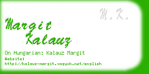 margit kalauz business card